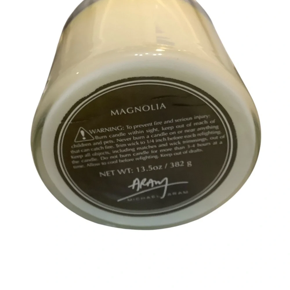 Michael Aram Magnolia Candle 13.5 ozs 3 Wick New Without Box​